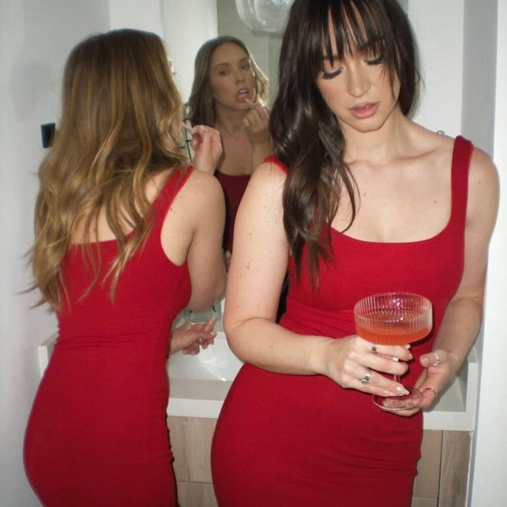 Parallel Apparel Scarlet Do Me Right Dress Size Large